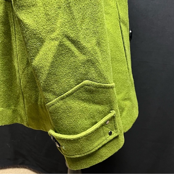 Apt 9 Wool Pea Coat, kind of Moss Green Size Small. Excellent Condition - Picture 4 of 10